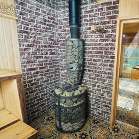 Чугунная печь для бани Искандер ЗК 16 (П2) Ураган