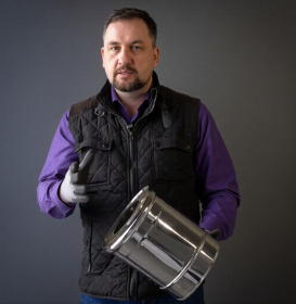 Сэндвич L 500мм (AISI 430/0,8мм + нерж.) Ф250х350