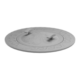 Печная круглая плита ПК-600 c КТЧ-400, RL38 (Ø600х80)