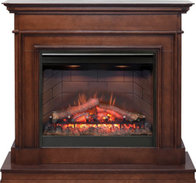 Каминокомплект Newport - Темный дуб с очагом Symphony 26'' DF2608-INT