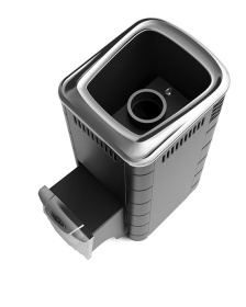 Банная печь Каронада XXL Heavy Metal ДН антрацит