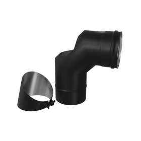Колено-ревизия угол 90° (430/0,8 мм / эмаль /600°) Blackside Ф150