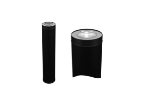 Сэндвич 1 м (430/0,8 мм + нерж / эмаль /600°) Blackside Ф115х200 Ceramics