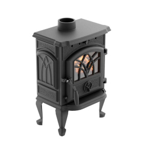Чугунная печь-камин отопительная ПМЧ-7С
