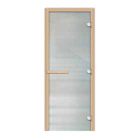 Стеклянная дверь для бани и сауны 1900х800 Сатин