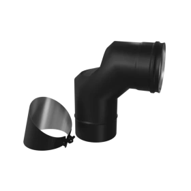 Колено-ревизия 90° (AISI 430 0,8 мм) Blackside Ф150