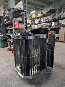 Нержавеющая банная печь ОКТА 20 ЗК сетка Премиум, нерж AISI 310S 5/10 мм