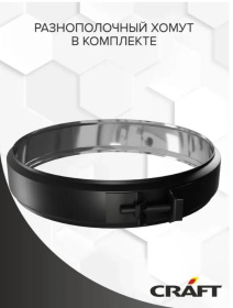 Сэндвич L 500мм (AISI 430/0,8+430/эмаль/ 600 черная + керамика) Ф115х200