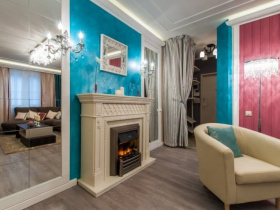 Портал Dimplex Alexandria - Махагон коричневый антик