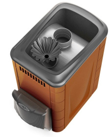 Банная печь Ангара 2012 Inox ДА КТК ЗК терракота