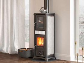 Печь-камин La Nordica Gemma Forno 165 ceramica elegance Bianco Infinity (белый)