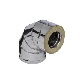 Сэндвич-колено 90° (AISI 430/0,8мм + нерж.) Ф250х350