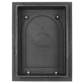 ДКУ-9 Чугунная каминная дверка уплотненная "Камелек" окрашенная 355х475х140