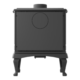 Чугунная печь-камин отопительная ПМЧ-13С, с патиной