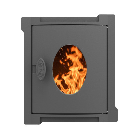 Дверка топочная уплотненная ДТУ-4АС, со стеклом