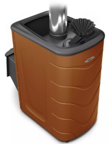 Банная печь Гейзер Супер Inox ДА ЗК терракота