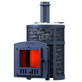 Чугунная печь для бани Искандер ЗК 18 (П2) Pro Ураган
