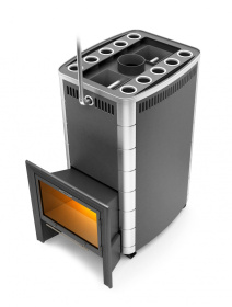 Банная печь Гекла Inox БСЭ ЗК антрацит НВ