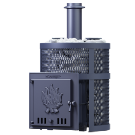 Чугунная печь для бани Искандер ЗК 18 Pro Ураган