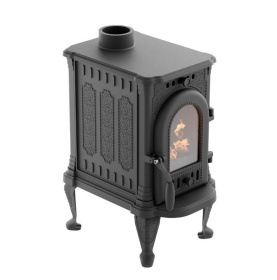 Чугунная печь-камин отопительная ПМЧ-6С