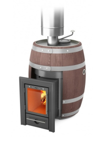 Банная печь Скоропарка 2012 Inox Люмина Баррель палисандр
