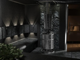 Чугунная банная печь Атмосфера М сетка