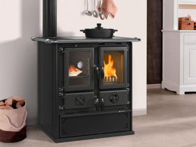 Печь-камин La Nordica ROSETTA SINISTRA 16 STEEL NERO ANTRACITE (черный)