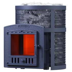 Чугунная банная печь Искандер ЗК 16 (П2) в сетке