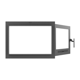 Дверка каминная герметичная ДКГ-11С, со стеклом