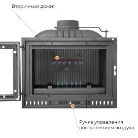 Чугунная каминная топка EVEREST V10
