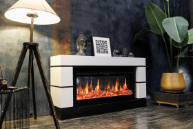 Портал Royal Flame Modern 42 SFT - Белый с черным