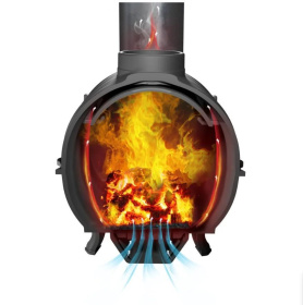 Чугунная печь-камин ТАЙГА PRO