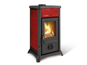 Печь-камин La Nordica GEMMA LEAN CERAMICA ELEGANCE BORDEAUX (бордовый)