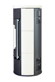 Печь-камин Торонто майолика кремовая