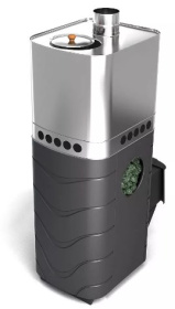 Банная печь Бирюса 2013 Carbon ДА ЗК антрацит