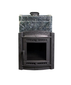 Чугунная банная печь Атмосфера L в облицовке «Пироксенит»