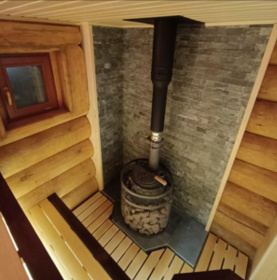 Чугунная банная печь AVANGARD ЗК 40 (П2) Pro Ураган в круглой сетке