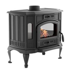 Чугунная печь-камин отопительная ПМЧ-9АС