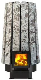 Стальная банная печь Cometa Vega 180 Short Stone Pro (Серпентинит)