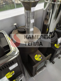 Банная печь Скоропарка 2012 Inox Люмина черная бронза