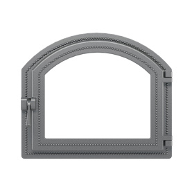 Чугунная каминная дверка ВЕЗУВИЙ 217 (не крашенная, без стекла)