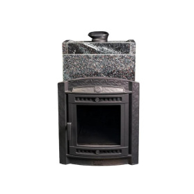 Чугунная банная печь Атмосфера L в облицовке «Амфиболит»
