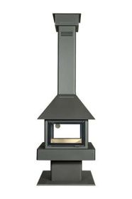 Печь-камин Эклипс островной гигант