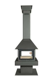 Печь-камин Эклипс островной гигант