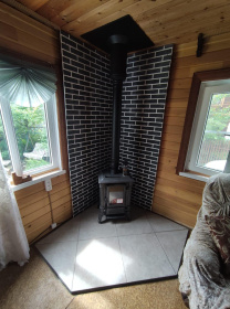 Огнестойкая плита декор КИРПИЧИКИ КОРОЕД СЕРЫЙ 1200х600х9